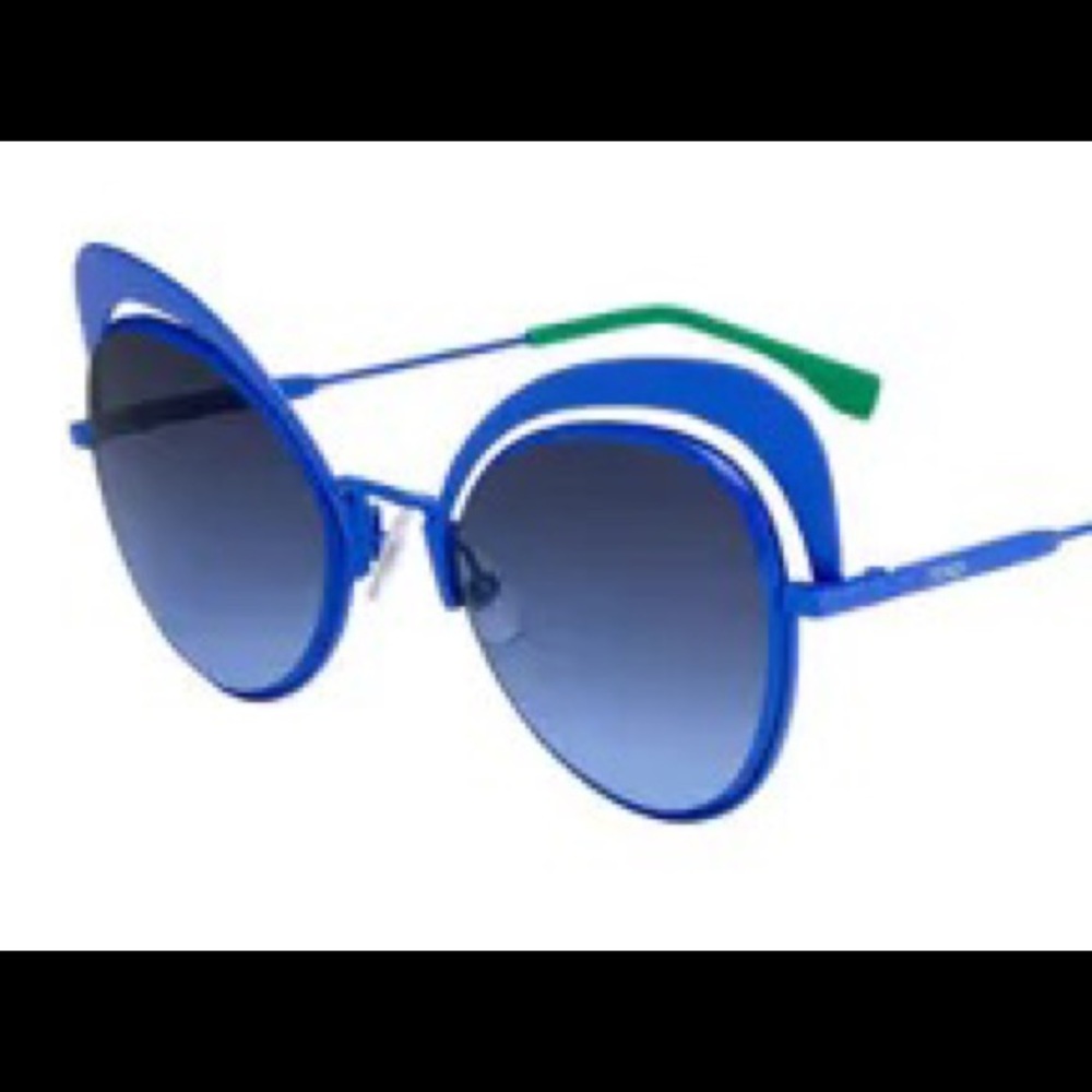 FENDI CAT EYE BLUE SUNGLASSES